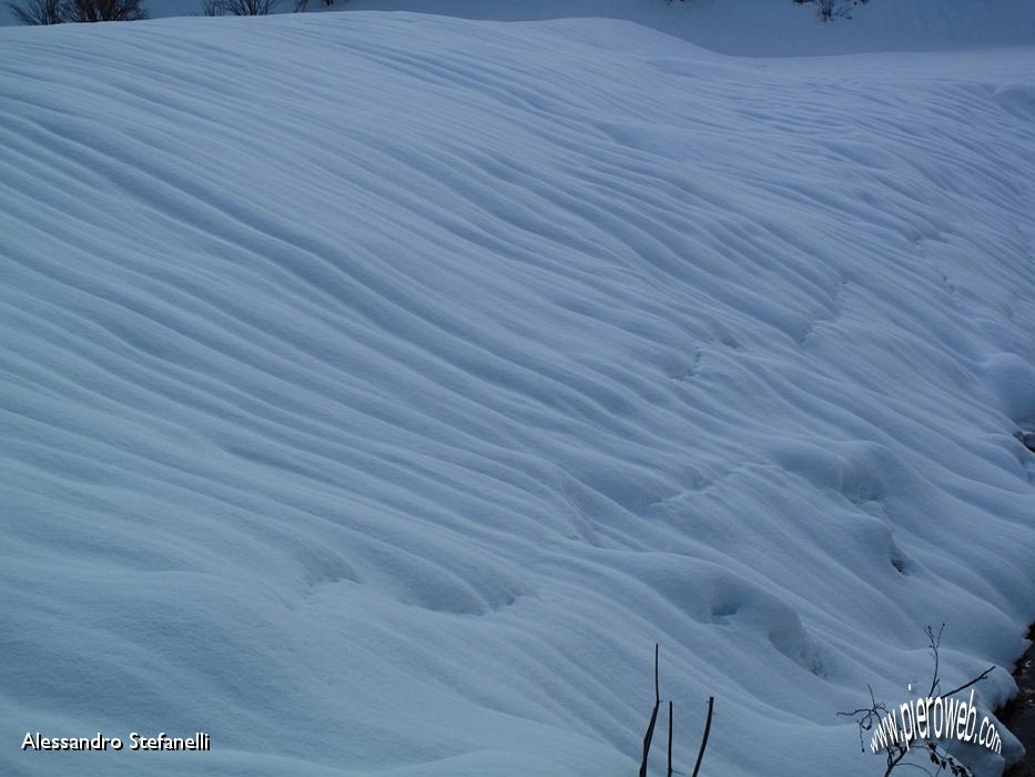 005 segni della pioggia sulla neve.JPG